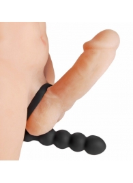 Насадка для двойного проникновения Double Fun Cock Ring with Double Penetration Vibe - XR Brands - в Реутове купить с доставкой