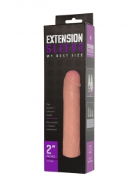Насадка-удлинитель Extension sleeve телесного цвета - 18,5 см. - Sitabella - в Реутове купить с доставкой