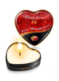 Массажная свеча с ароматом персика Bougie Massage Candle - 35 мл. - Plaisir Secret - купить с доставкой в Реутове