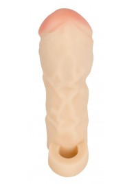 Закрытая удлиняющая насадка на пенис с подхватом мошонки T B Extension - Orion - в Реутове купить с доставкой