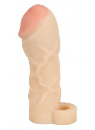 Закрытая удлиняющая насадка на пенис с подхватом мошонки T B Extension - Orion - в Реутове купить с доставкой