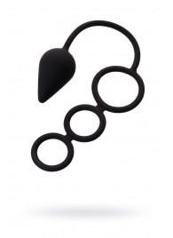 Тройное эрекционное кольцо с анальным хвостом Drop M-size - Erotist Adult Toys - в Реутове купить с доставкой