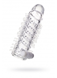 Насадка на пенис TOYFA A-Toys с вибропулей и шипами - 13,4 см. - A-toys - в Реутове купить с доставкой