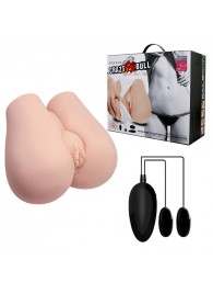 Реалистичный мастурбатор с вибрацией и двумя тоннелями - вагиной и анусом - Baile - в Реутове купить с доставкой