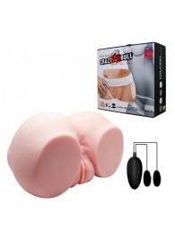 Телесный мастурбатор с двумя любовными тоннелями и вибрацией - Baile - в Реутове купить с доставкой