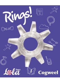 Прозрачное эрекционное кольцо Rings Cogweel - Lola Games - в Реутове купить с доставкой
