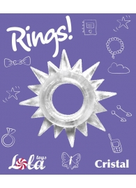 Прозрачное эрекционное кольцо Rings Cristal - Lola Games - в Реутове купить с доставкой