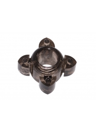 Чёрное эрекционное кольцо Rings Screw - Lola Games - в Реутове купить с доставкой
