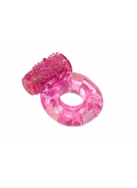 Розовое эрекционное кольцо с вибрацией Rings Axle-pin - Lola Games - в Реутове купить с доставкой