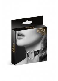 Чёрный чокер с кольцом в форме сердца - Bijoux Pour Toi - купить с доставкой в Реутове