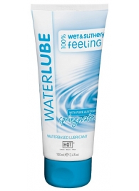 Лубрикант на основе чистой родниковой воды WaterLube - 100 мл. - HOT - купить с доставкой в Реутове