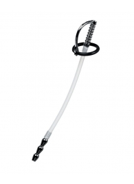 Силиконовый уретральный плаг со сменными фиксирующими кольцами Metal - ToyFa - купить с доставкой в Реутове