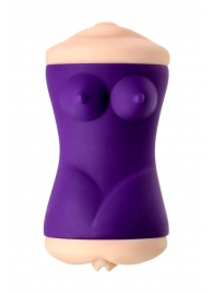 Двухсторонний мастурбатор JOS YARA в фиолетовой колбе - JOS - в Реутове купить с доставкой