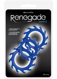 Набор из 3 синих эрекционных колец Renegade Gears - NS Novelties - в Реутове купить с доставкой