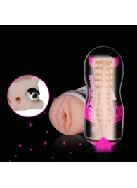 Мастурбатор-вагина Sex In A Can Vibra Vagina Tunnel - Lovetoy - в Реутове купить с доставкой