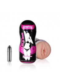 Мастурбатор-вагина Sex In A Can Vibra Vagina Tunnel - Lovetoy - в Реутове купить с доставкой