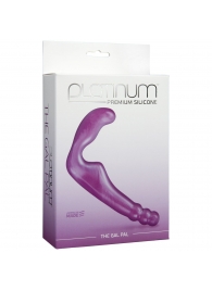 Безремневой фиолетовый страпон из силикона The Gal Pal - 17 см. - Doc Johnson - купить с доставкой в Реутове