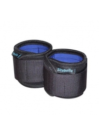 Неопреновые черно-синие наручники - Sitabella - купить с доставкой в Реутове