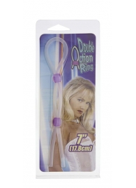 Прозрачное эрекционное кольцо-лассо SILICONE LASSO COCK RING DUAL BEADS - NMC - в Реутове купить с доставкой