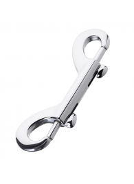 Серебристый двухсторонний карабин TOYFA Metal - ToyFa - купить с доставкой в Реутове