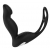 Черный вибромассажер простаты P-PLEASER W ERECTION ENHANCE - Dream Toys - в Реутове купить с доставкой