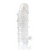 Закрытая прозрачная рельефная насадка Crystal sleeve - 13 см. - Erowoman-Eroman - в Реутове купить с доставкой
