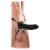 Чёрный полый страпон 7  Silicone Hollow Strap-On - 18 см. - Pipedream - купить с доставкой в Реутове