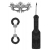 Черный игровой набор Introductory Bondage Kit №4 - Shots Media BV - купить с доставкой в Реутове