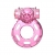 Розовое эрекционное кольцо с вибрацией Pink Bear - Baile - в Реутове купить с доставкой