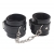 Черные оковы на ноги Obey Me Leather Ankle Cuffs - Chisa - купить с доставкой в Реутове