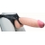 Телесный реалистичный фаллоимитатор на черных трусиках Real Big Strap-On - 34,5 см. - LOVETOY (А-Полимер) - купить с доставкой в Реутове