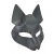 Серая маска Wolf с клепками - Sitabella - купить с доставкой в Реутове
