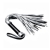Серебристая плетка Struggle My Flogger с черной ручкой - 45 см. - Lovetoy - купить с доставкой в Реутове