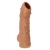 Телесная насадка с пупырышками и открытой головкой Nude Sleeve L - 14 см. - KOKOS - в Реутове купить с доставкой
