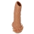 Телесная насадка с усиками и открытой головкой Nude Sleeve M - 12 см. - KOKOS - в Реутове купить с доставкой