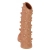 Телесная насадка с шипами и открытой головкой Nude Sleeve L - 14 см. - KOKOS - в Реутове купить с доставкой