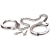 Металлические наручники Metal Leg Cuffs - Pipedream - купить с доставкой в Реутове