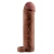 Коричневая насадка с кольцом Perfect 2 Extension with Ball Strap - 19 см. - Pipedream - в Реутове купить с доставкой