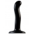 Черный фаллоимитатор-насадка Strap-On-Me P G spot Dildo size S - 16,4 см. - Strap-on-me - купить с доставкой в Реутове