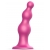 Розовая насадка Strap-On-Me Dildo Plug Beads size L - Strap-on-me - купить с доставкой в Реутове