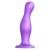 Фиолетовая насадка Strap-On-Me Dildo Plug Curvy size L - Strap-on-me - купить с доставкой в Реутове