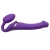 Фиолетовый безремневой вибрострапон Vibrating Bendable Strap-On - size L - Strap-on-me - купить с доставкой в Реутове