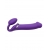 Фиолетовый безремневой вибрострапон Silicone Bendable Strap-On - size XL - Strap-on-me - купить с доставкой в Реутове