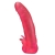 Розовая насадка для страпона с клиторальными лепестками - 18,5 см. - LOVETOY (А-Полимер) - купить с доставкой в Реутове