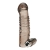 Дымчатая насадка на пенис с вибрацией  Vibrating Penis Enhancing Sleeve Extension - 13,3 см. - BlueLine - в Реутове купить с доставкой