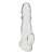 Прозрачная насадка для пениса Girthy Penis Enhancing Sleeve Extension - 17,1 см. - BlueLine - в Реутове купить с доставкой
