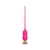 Розовый тонкий стимулятор Nipple Vibrator - 23 см. - I-MOON - купить с доставкой в Реутове