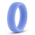 Голубое люминесцентное кольцо Silicone Glo Cock Ring - Blush Novelties - в Реутове купить с доставкой