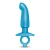 Голубая анальная пробка для массажа простаты Hither Silicone Prostate Plug - 14,3 см. - b-Vibe - в Реутове купить с доставкой
