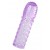 Фиолетовая рельефная насадка на пенис - 13,5 см. - A-toys - в Реутове купить с доставкой